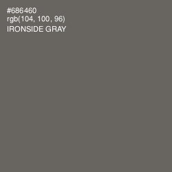 #686460 - Ironside Gray Color Image